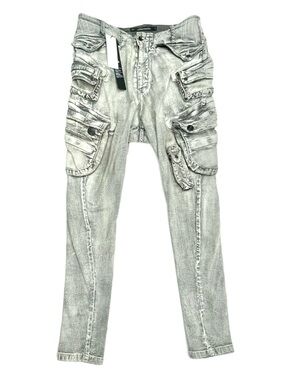 Julius 7 Plaster Gasmask Cargo Denim - 859PAM3-PL - SS’24